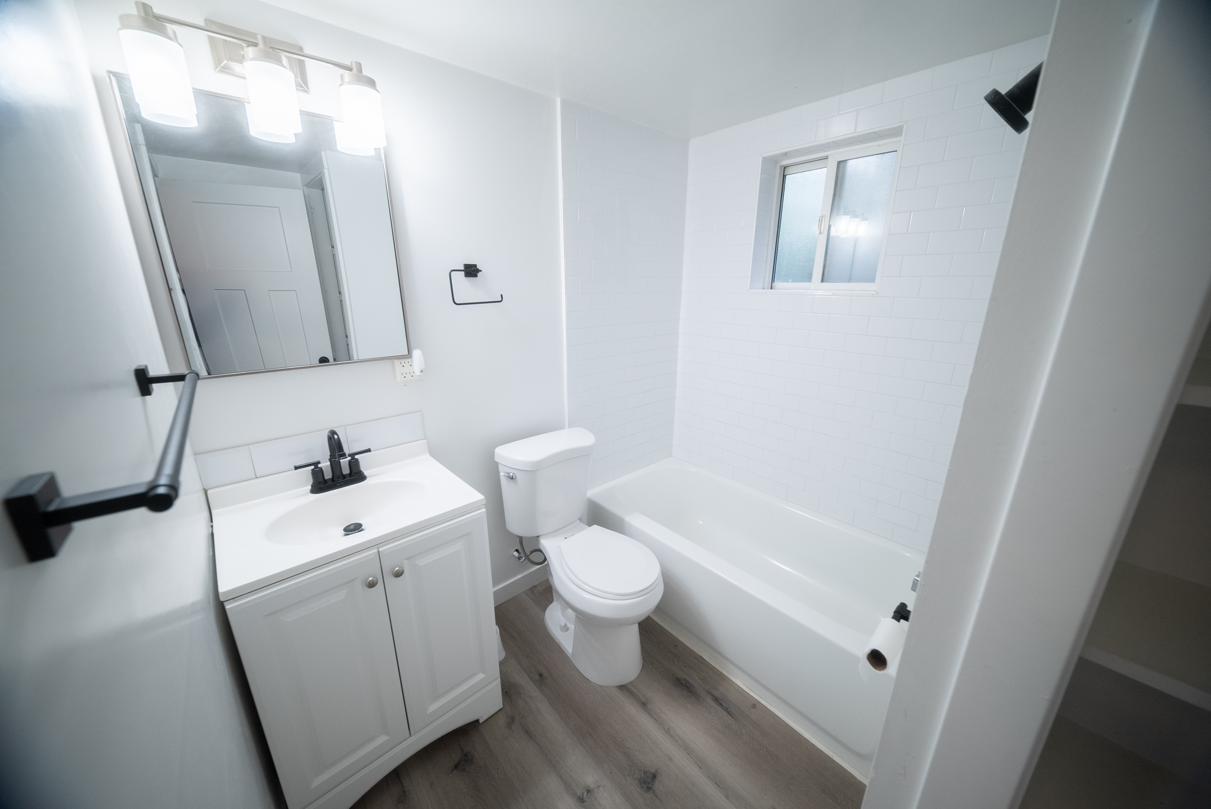 Renovated apartment bathroom